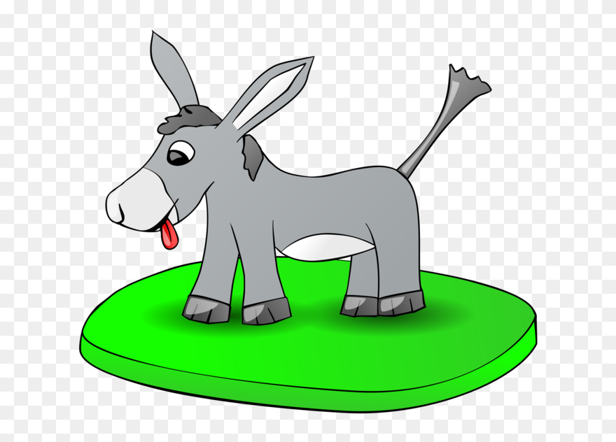 Donkey,cattle Like Mammal,pack Animal - Donkey Clip Art - Png Download