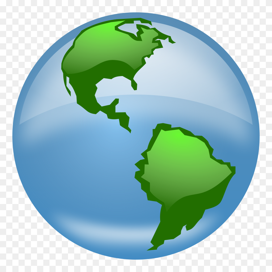 Glossy Globe - Globe Clip Art - Png Download