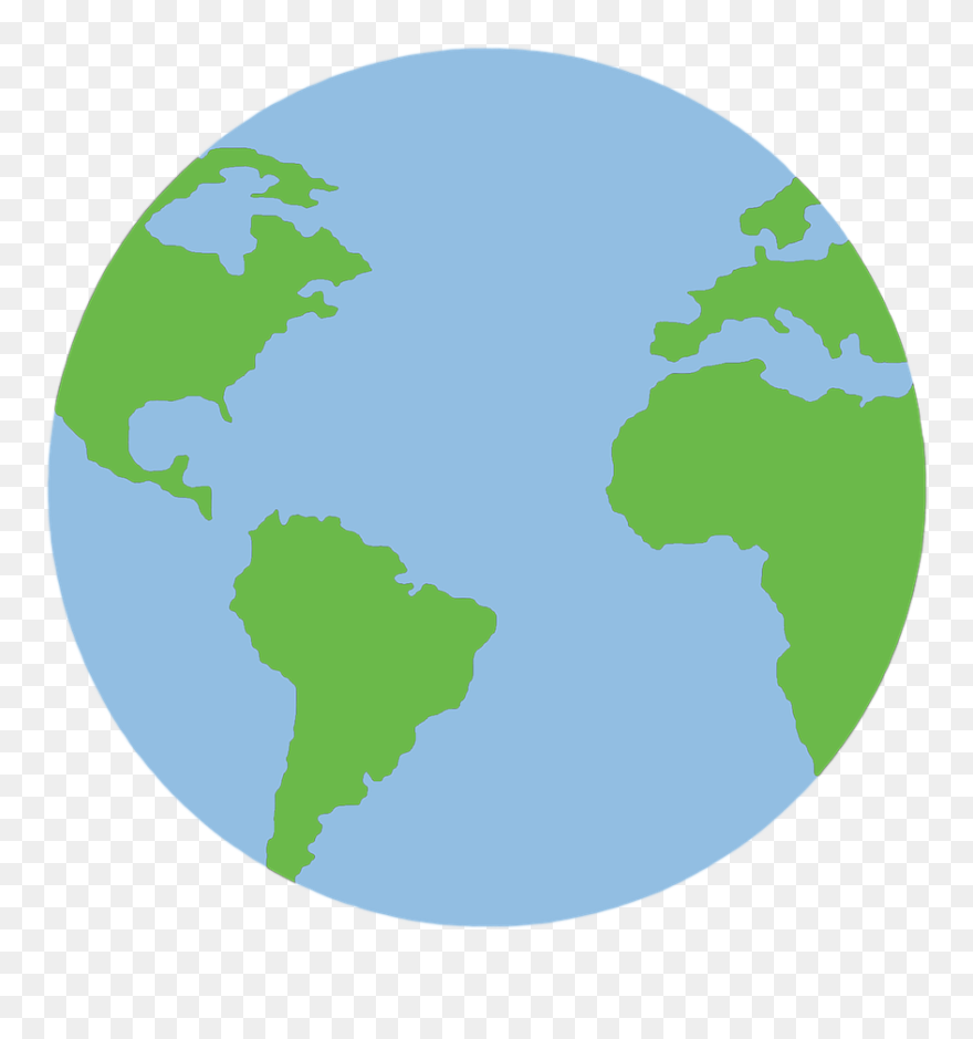 Planet Earth Africa Asia Free Photo - Cartoon Earth Planet Transparent Clipart