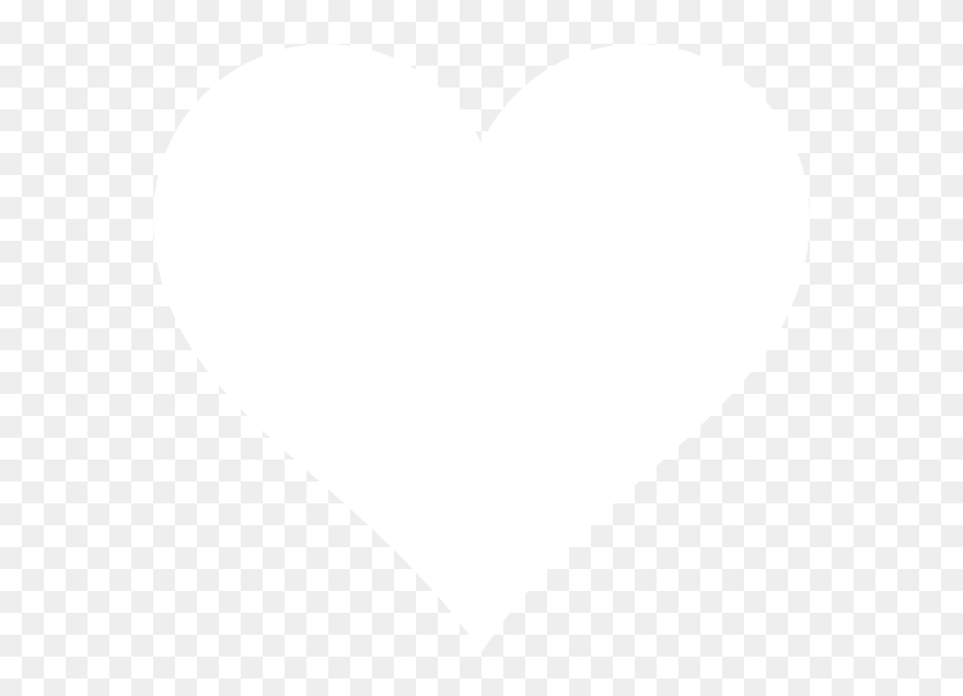 White Line Heart Svg Clip Arts - Heart Shape White Png Transparent Png