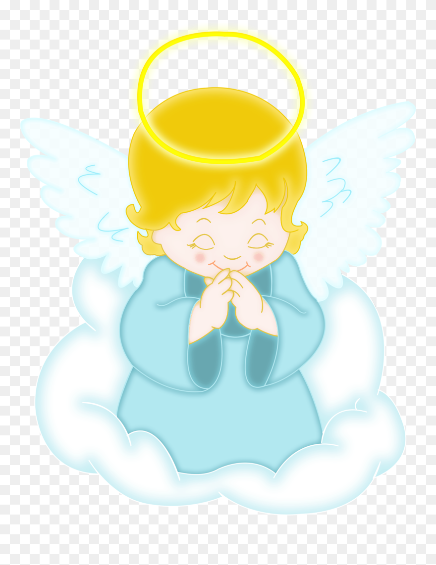 Angel Prayer Clip Art - Angel Clipart Png Blue Transparent Png