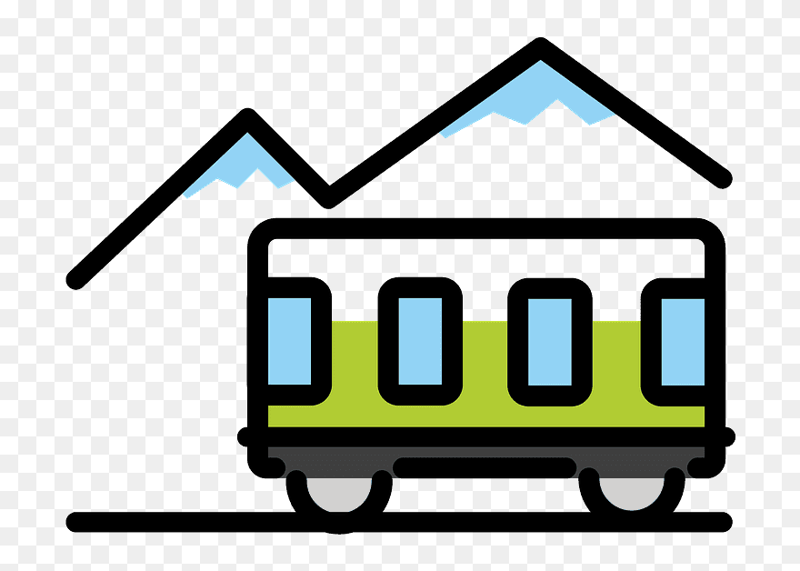 Mountain Railway Emoji Clipart - Png Download