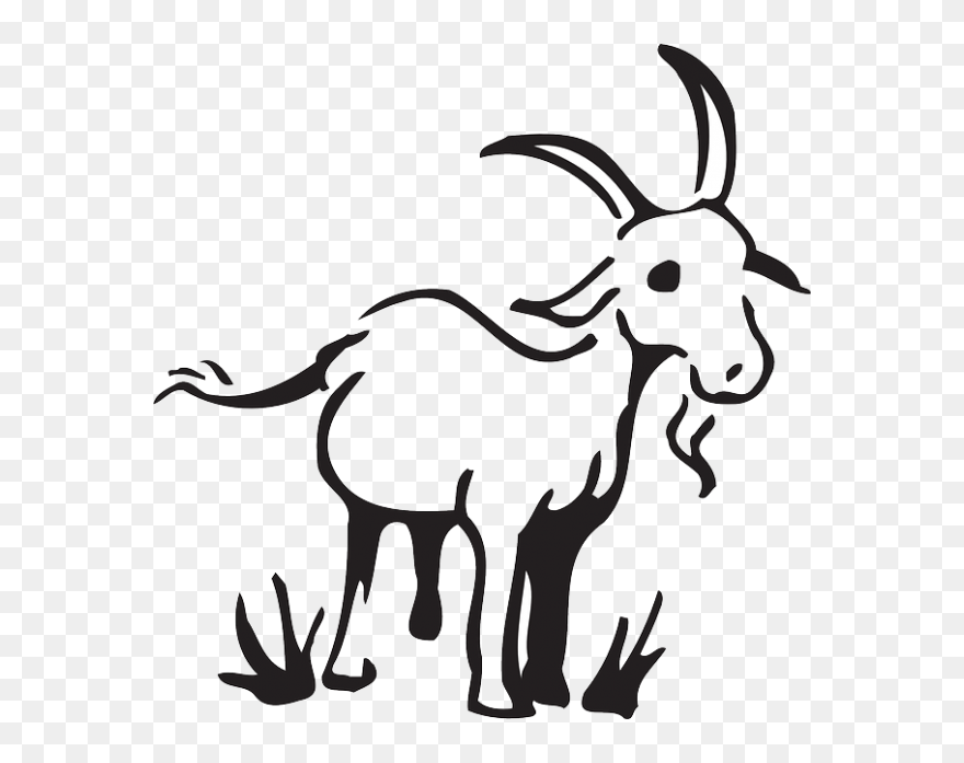 Goat Drawing Clipart - Png Download