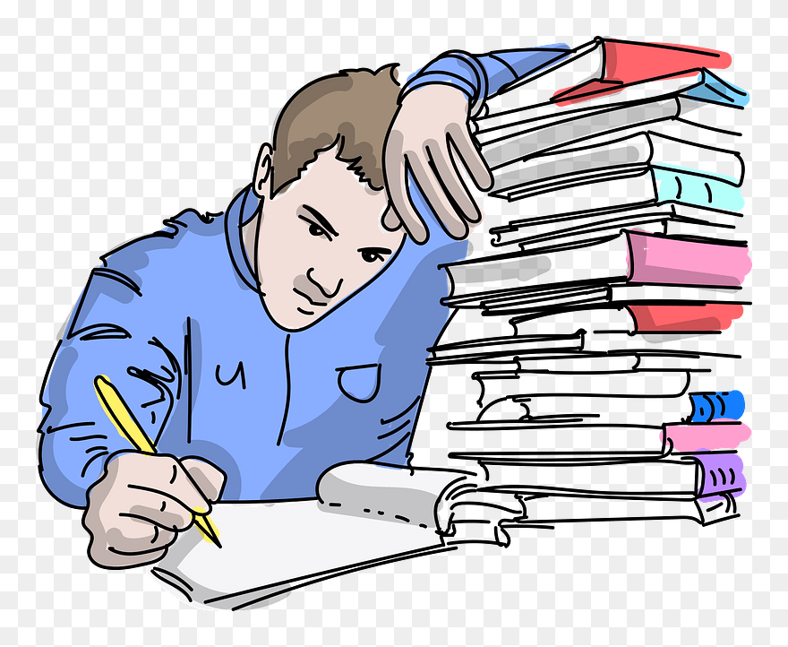 Student Clipart - Student Stress Png Transparent Png