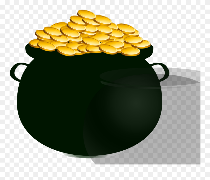 Large Cooking Pot Svg Clip Arts - Transparent Pot Of Gold Png
