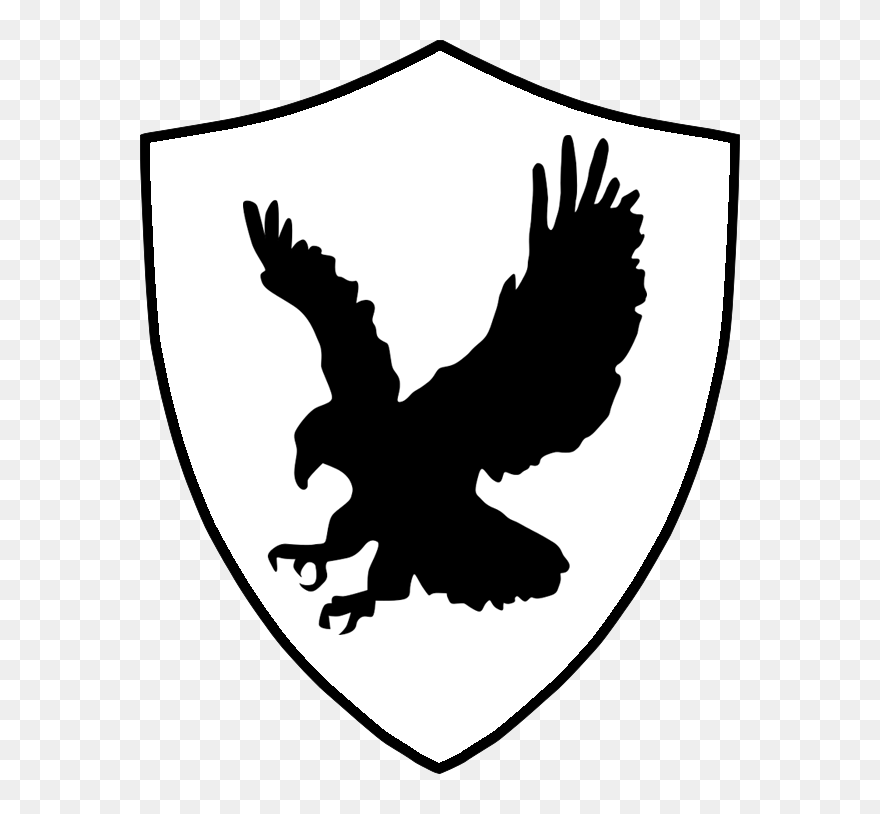 Bald Eagle Stencil Silhouette Clip Art - Blue Eagle Ateneo Logo - Png Download