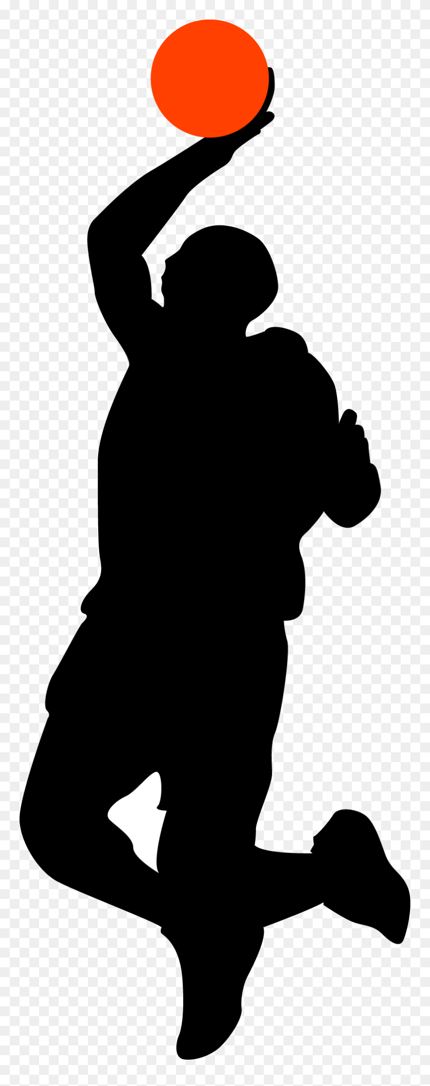 Basketball Trivia Basketball Player Silhouette - Basketball Character Png Clipart