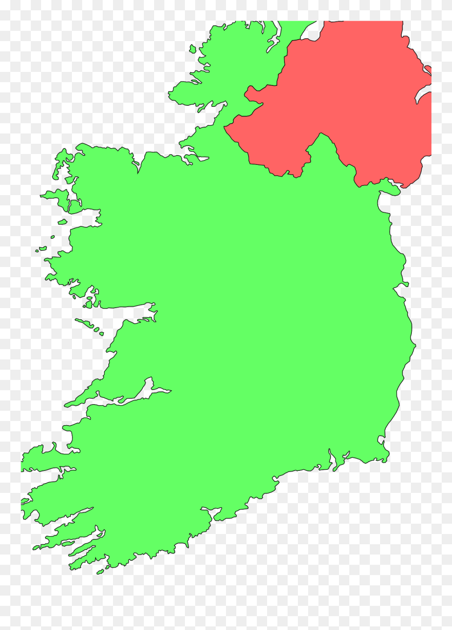 Map Of Ireland Clipart