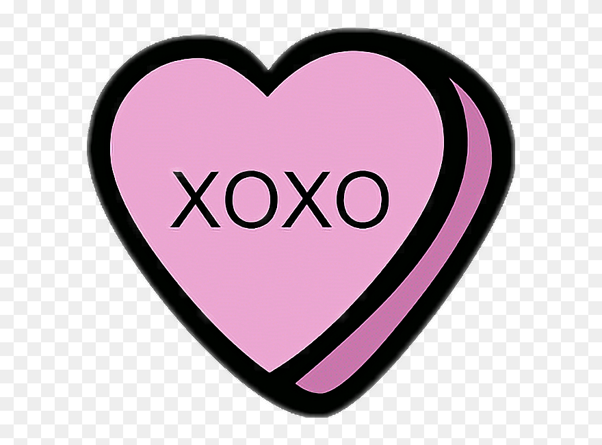 #heart #xoxo #candy #draw #pink - Heart Clipart