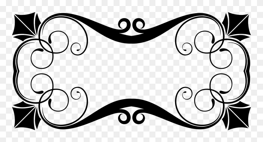 Line Art,blackandwhite,art - Ornament Corner Png Clipart