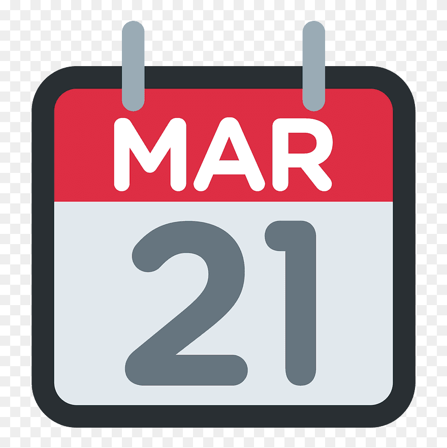 Tear-off Calendar Emoji Clipart - Date Emoji - Png Download
