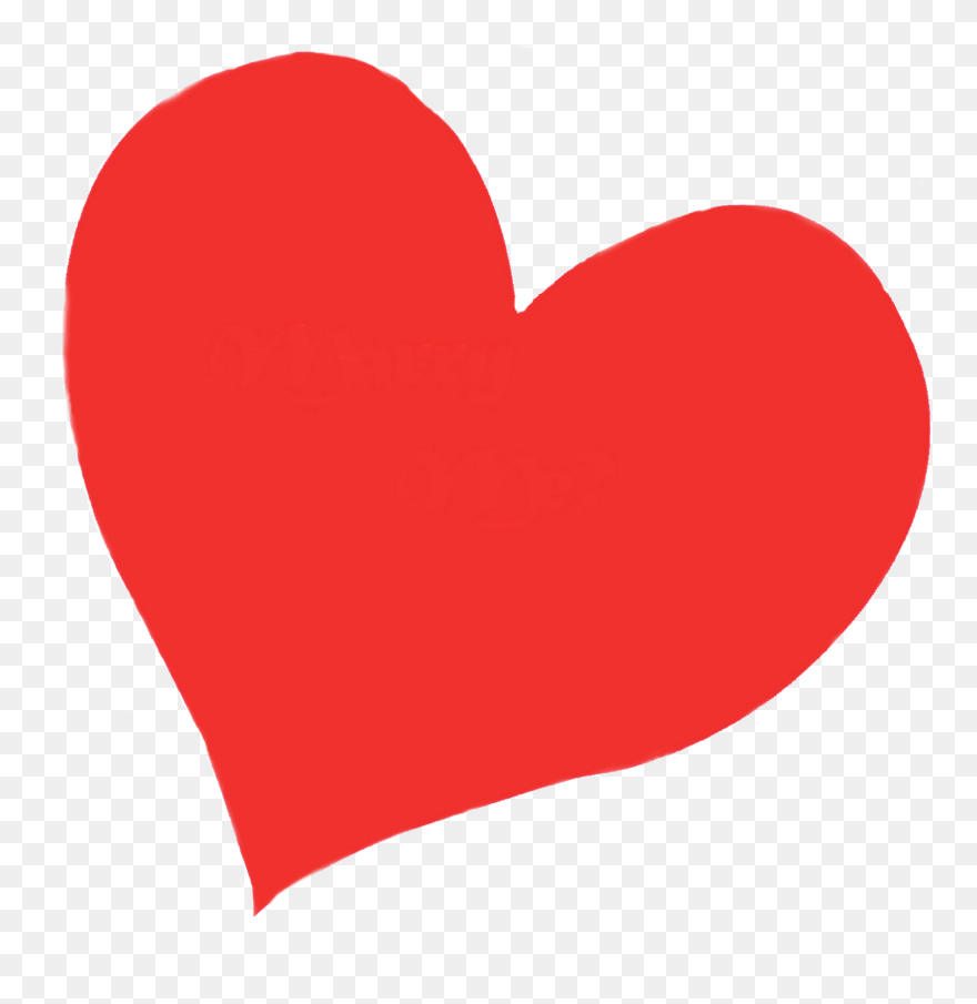 Hand Drawn Heart Clipart No Background - Hand Drawn Heart Clipart Transparent Background - Png Download