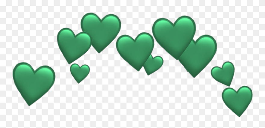#freetoedit #hearts #heart #emoji #crown #cute #green - Orange Heart Emoji Crown Clipart