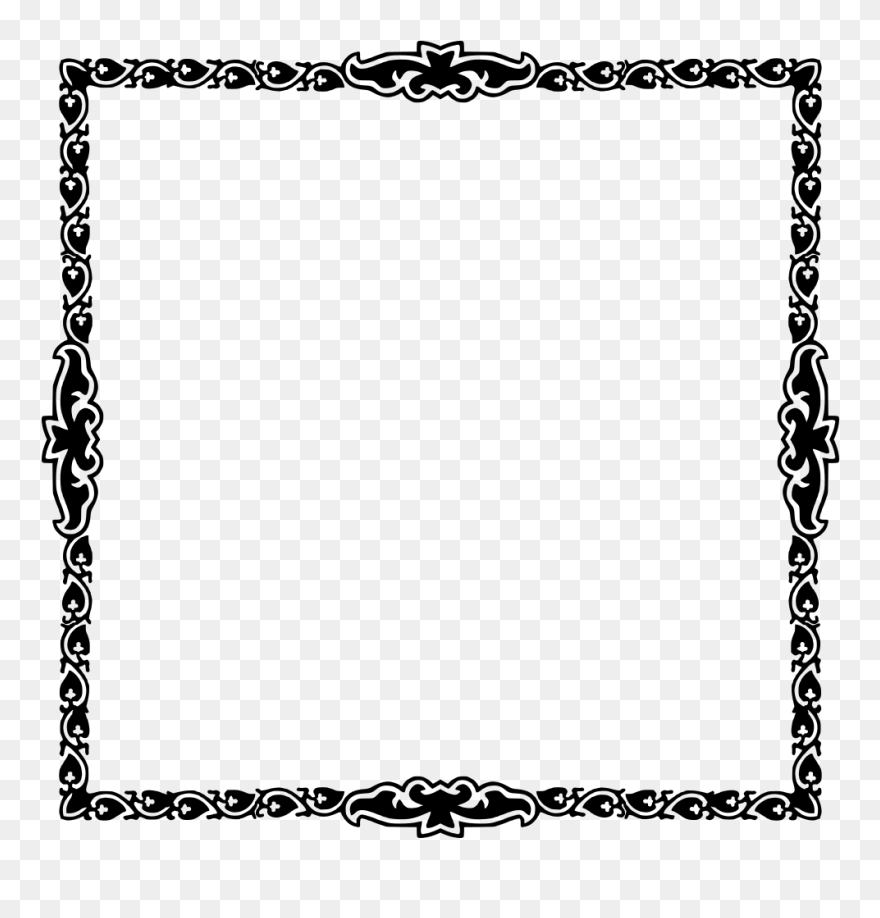 Transparent Art Deco Frame Clipart - Page Corner Borders - Png Download