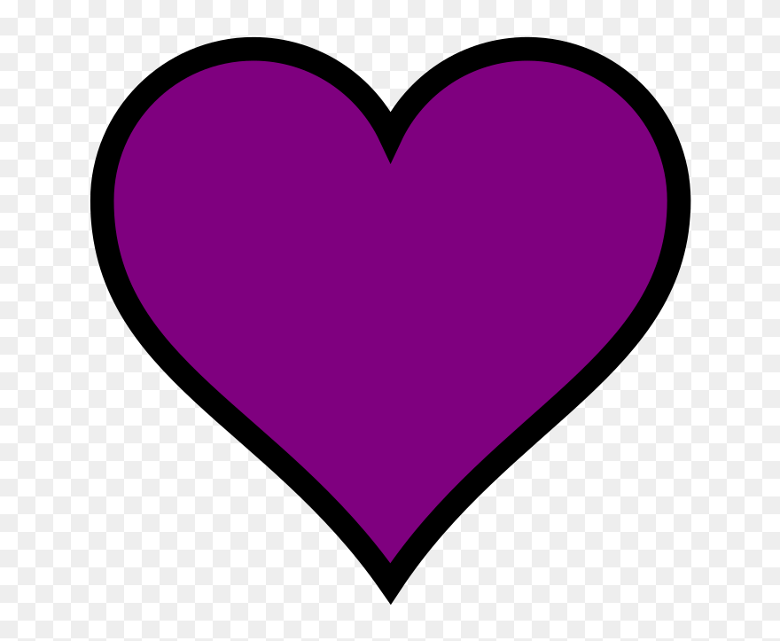 보라 하트 Clipart