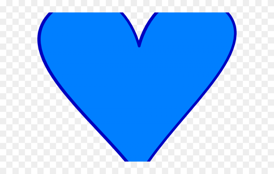 Blue Heart Clipart - Heart - Png Download