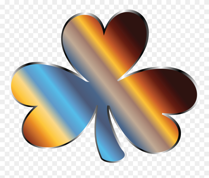 Free Clipart Of A Gradient Metallic St Patricks Day - Clip Art - Png Download
