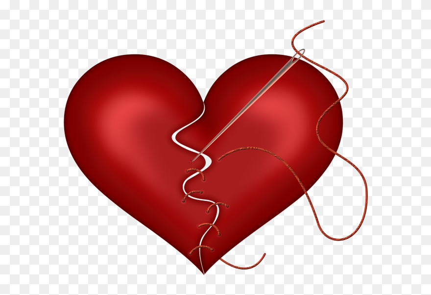 Broken Purple Colour Heart Clipart
