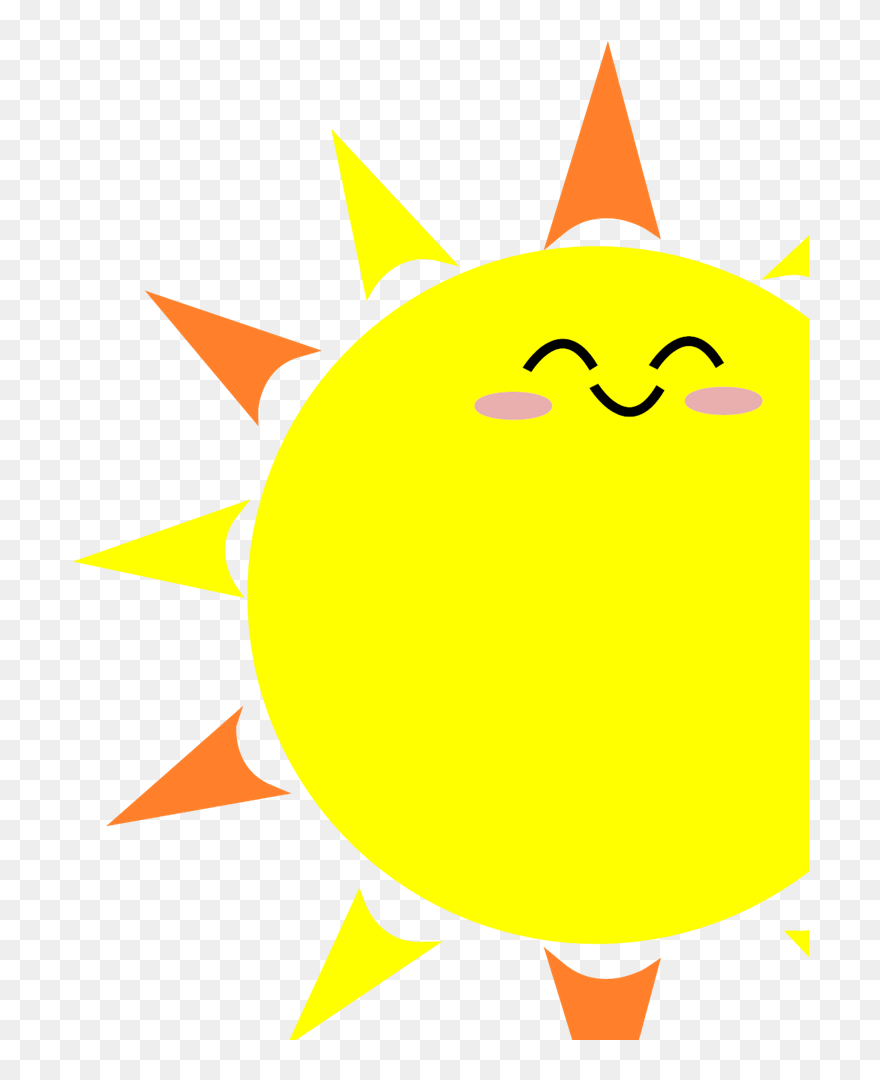 Sun With Black Background Clipart