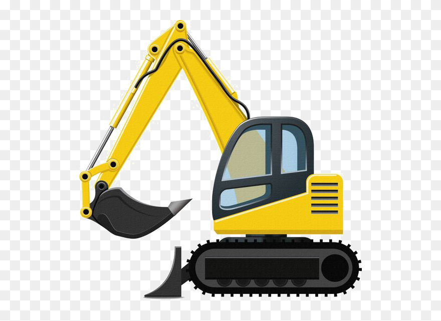 Excavator Clipart Excavator Bobcat - Backhoe Clipart - Png Download
