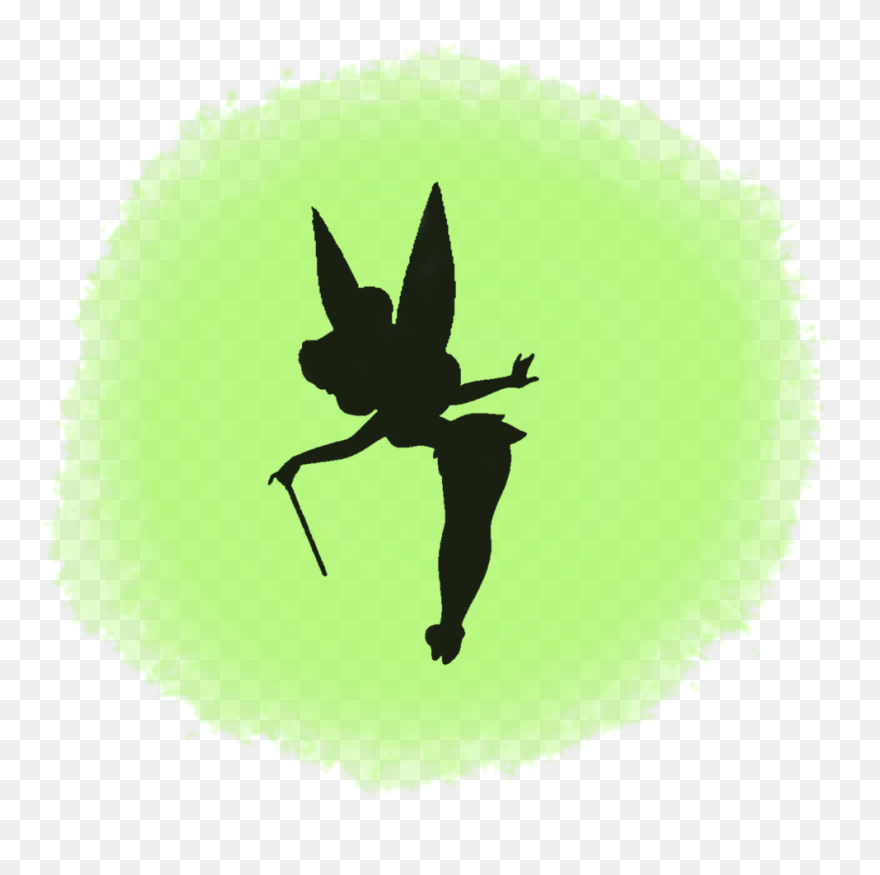 Tinker Bell Peter Pan Silhouette Art - Tinkerbell Faith Trust And Pixie Dust Svg Clipart