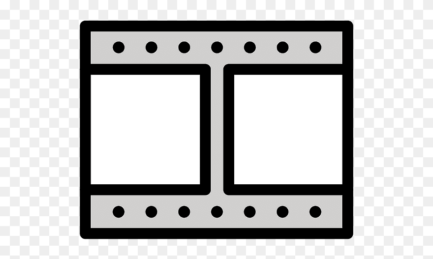 Film Frames Emoji Clipart - Line Art - Png Download
