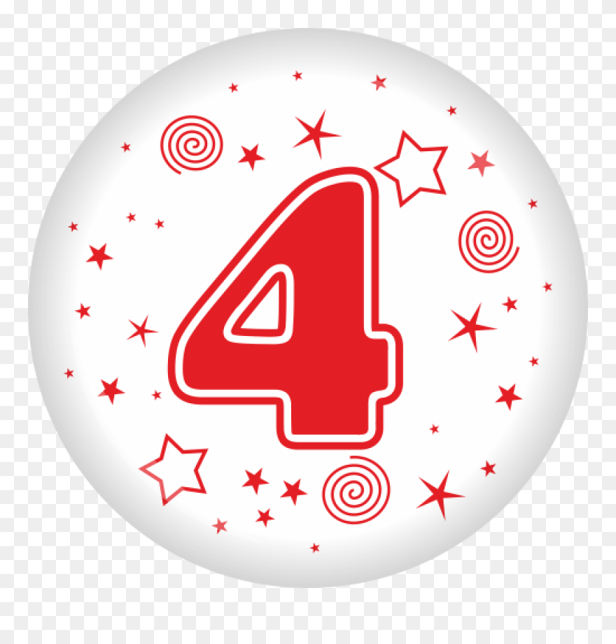 4 Ø 50 Mm - Pin-back Button Clipart