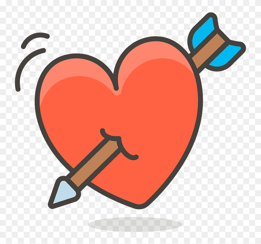 Herz Mit Pfeil Clipart - หัวใจ Png Transparent Png