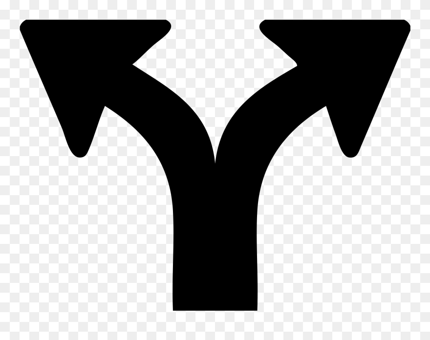 Fork In Road Graphic Clipart