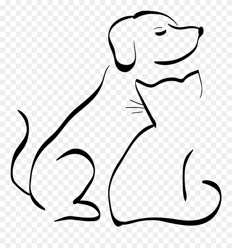 Dog And Cat Paws Tattoo Clipart