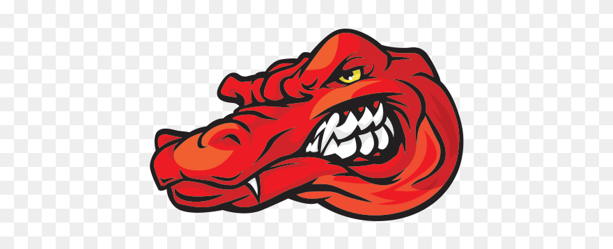 Red Gator Alligator - Southern Districts Football Club Clipart
