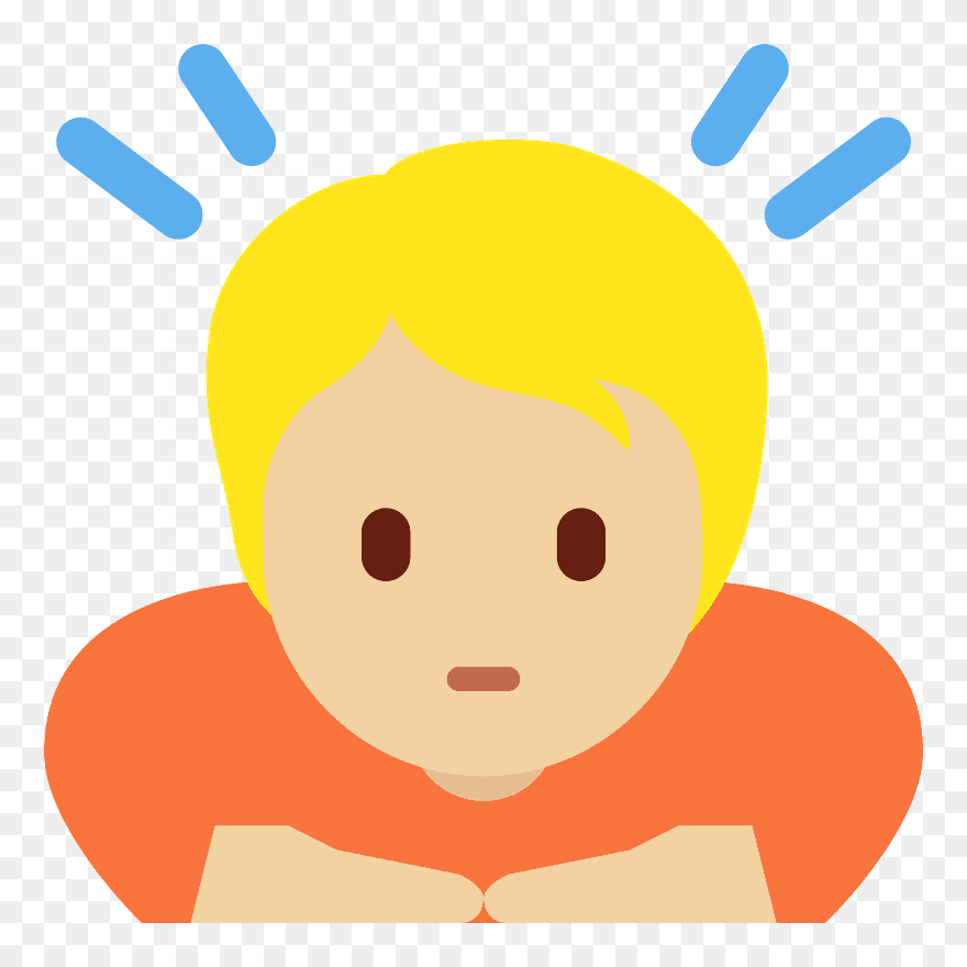 Sich Verbeugende Frau Clipart - Emoji - Png Download