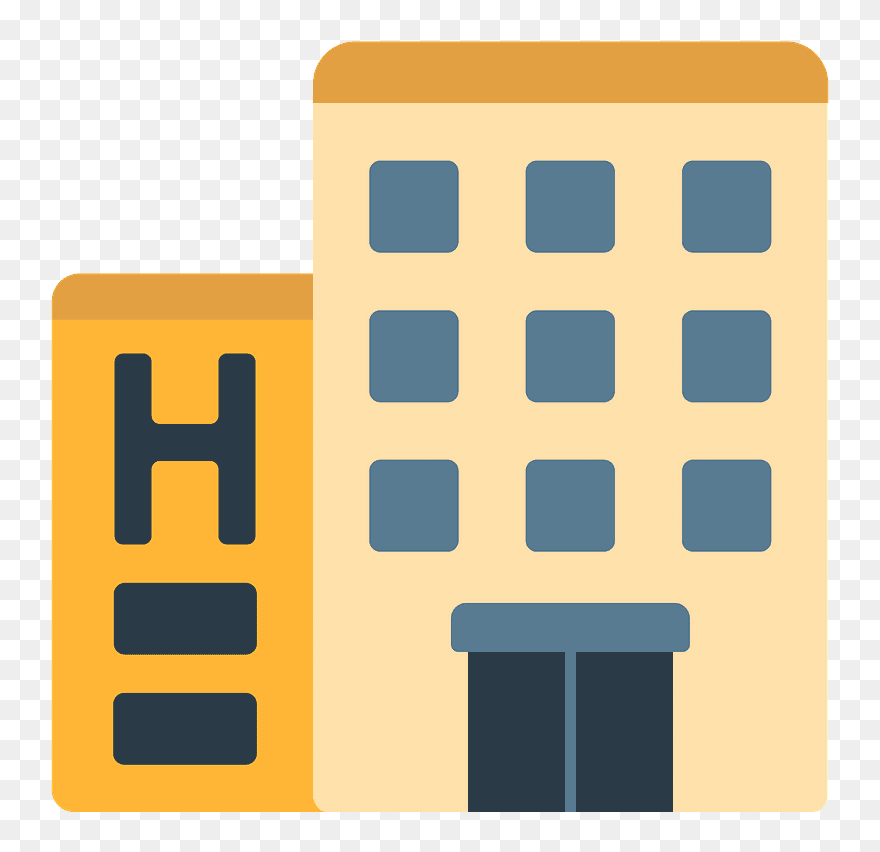 Hotel Clipart - Emoticon Hotel - Png Download