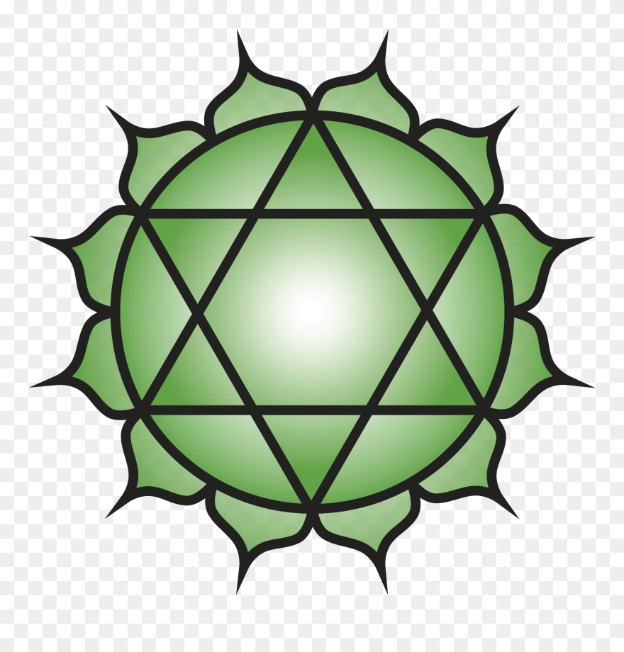 Heart-lotus - Anahata Chakra Clipart
