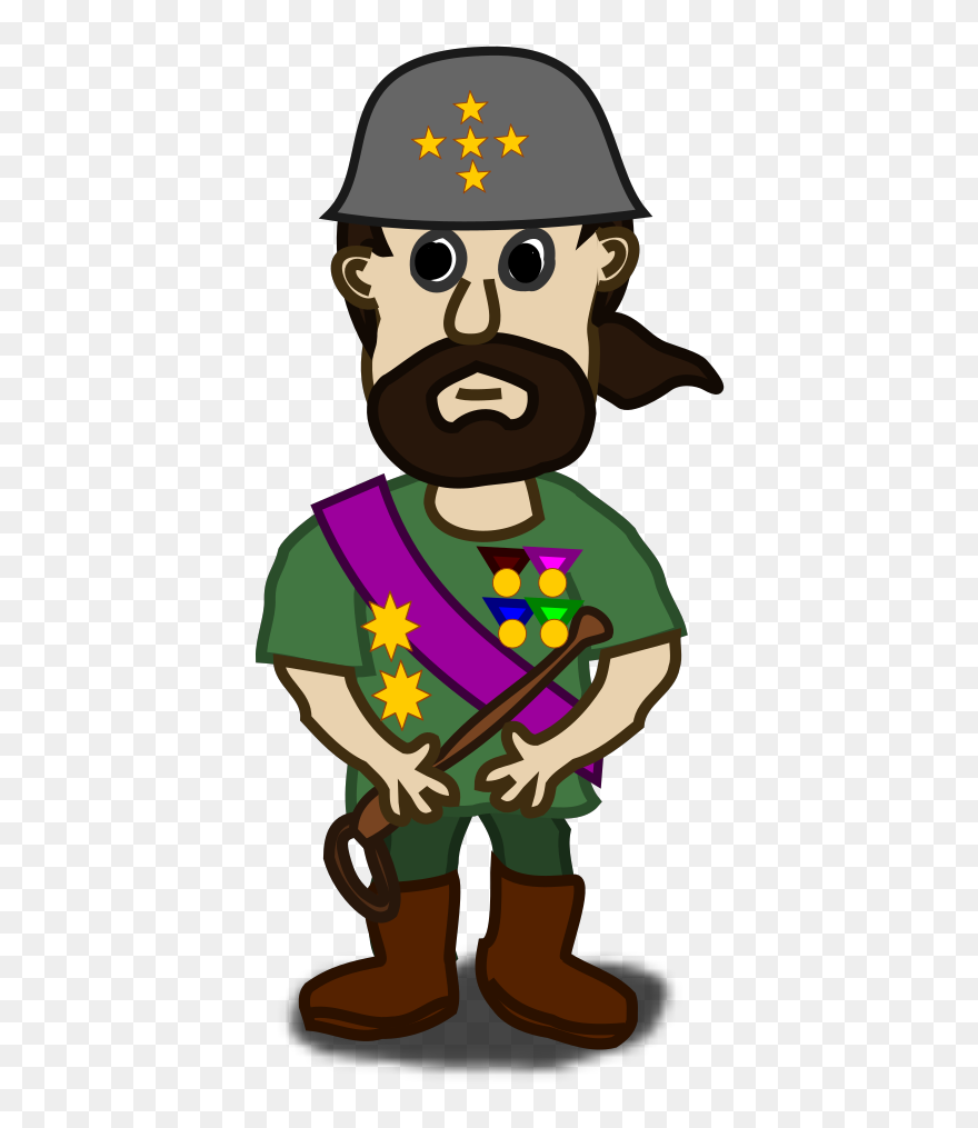 Blue Man Laying Down Svg Clip Arts - General In An Army Cartoon - Png Download