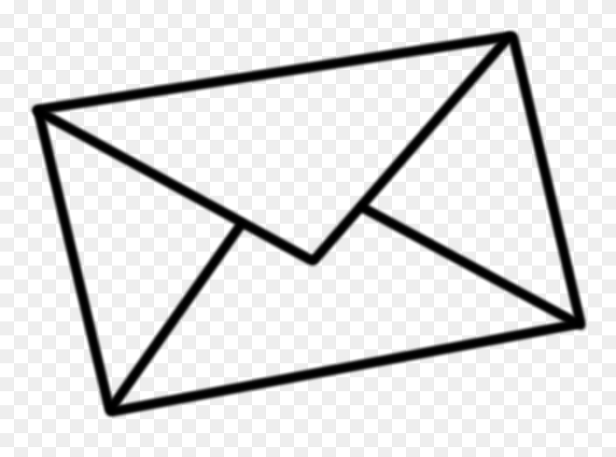 Envelope Clipart Black And White - Png Download