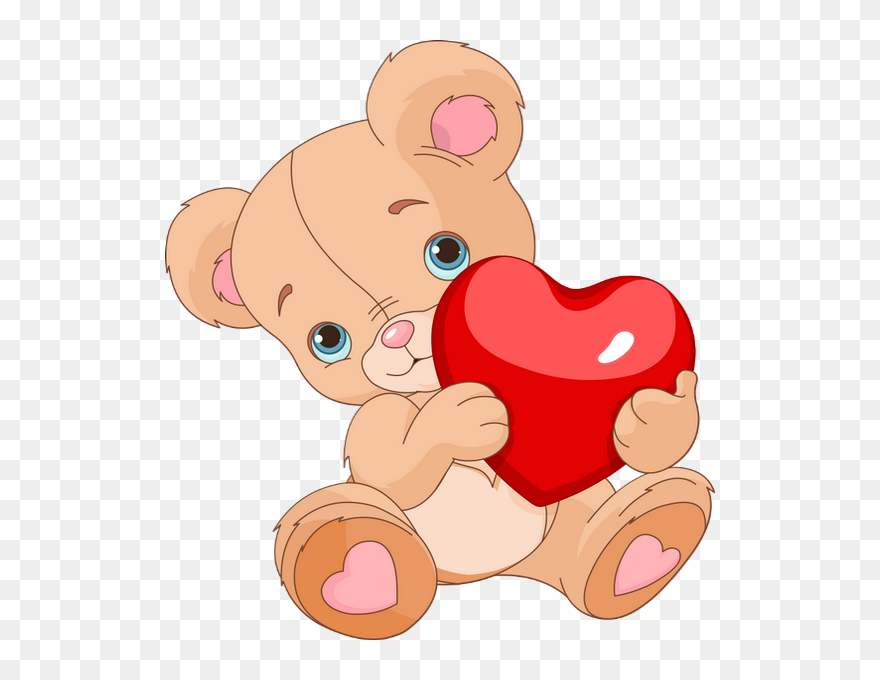 ♥ Ours Png, Tube Saint Valentin - Valentine Animated Valentine Teddy Bear Clipart