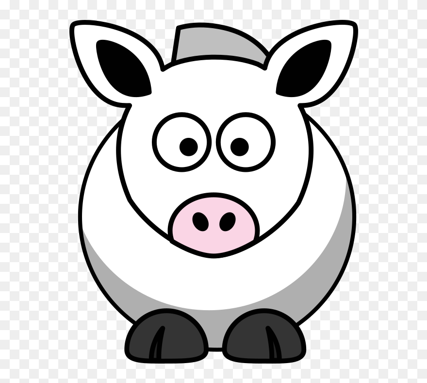Funny Cow Shower Curtain Clipart