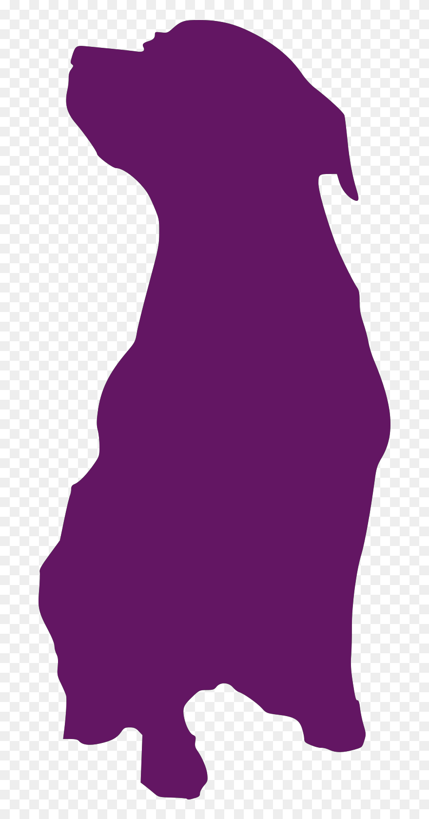 Sitting Dog Silhouette Clipart
