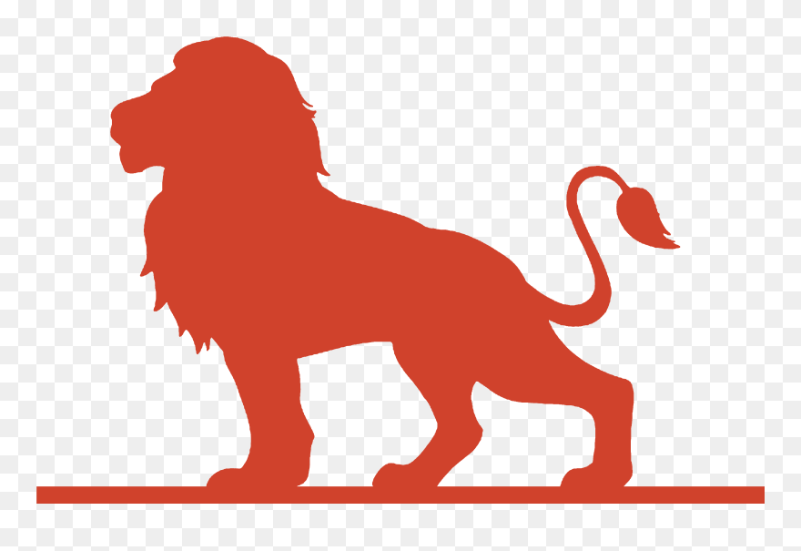 Lion Poster Silhouette - Lion Silhouette Clipart