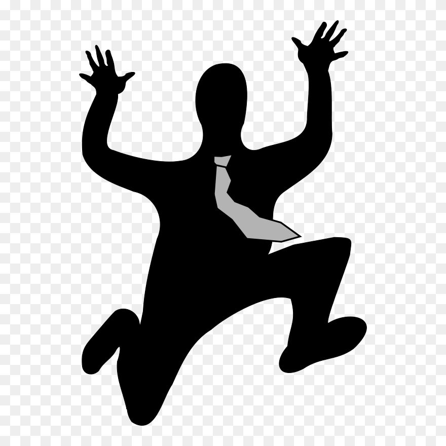People Running Scared Png Clipart