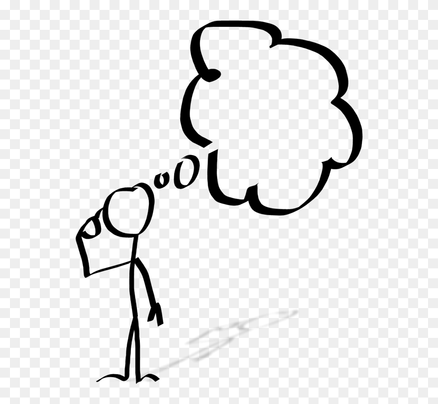 Person Thinking Cartoon Transparent Clipart