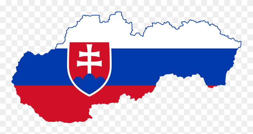 World,flag,slovakia - Slovakia Flag Map Png Clipart