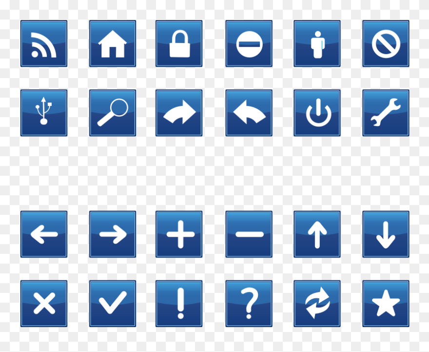 Blue Vote Sign Svg Clip Arts - Red And Black Icons - Png Download