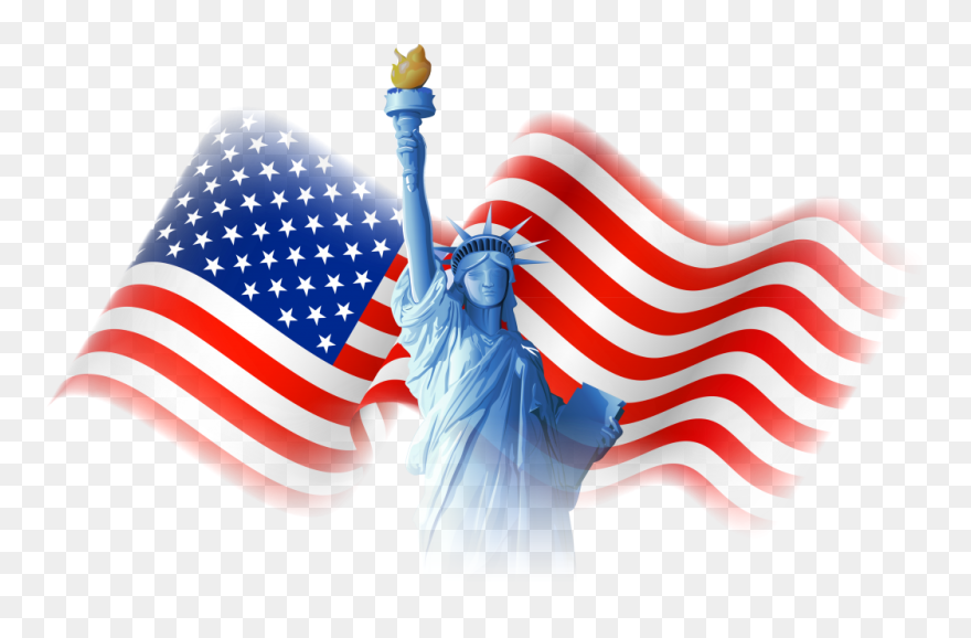 Waving United States Flag Png Clipart