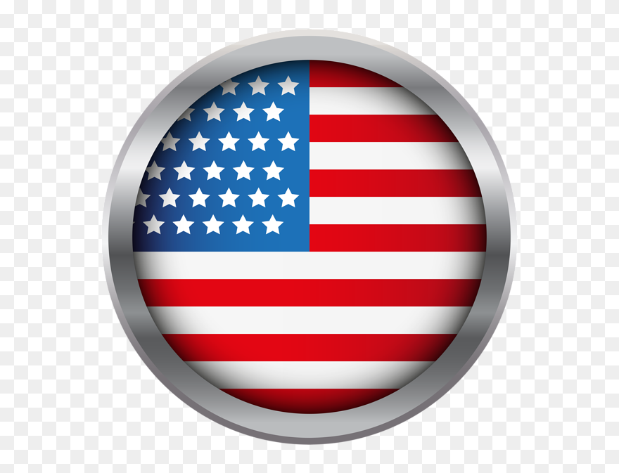 Usa Flag Decoration Transparent - Usa Flag Logo Transparent Clipart