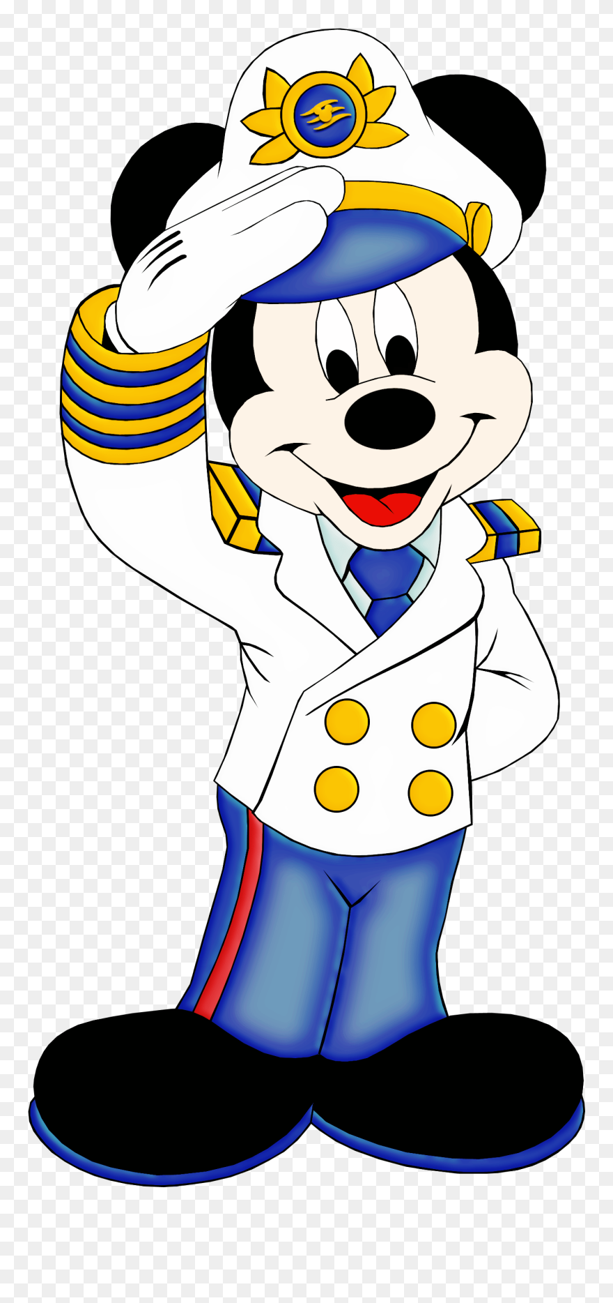 Transparent Mickey Mouse Clubhouse Clipart - Disney Cruise Captain Mickey - Png Download