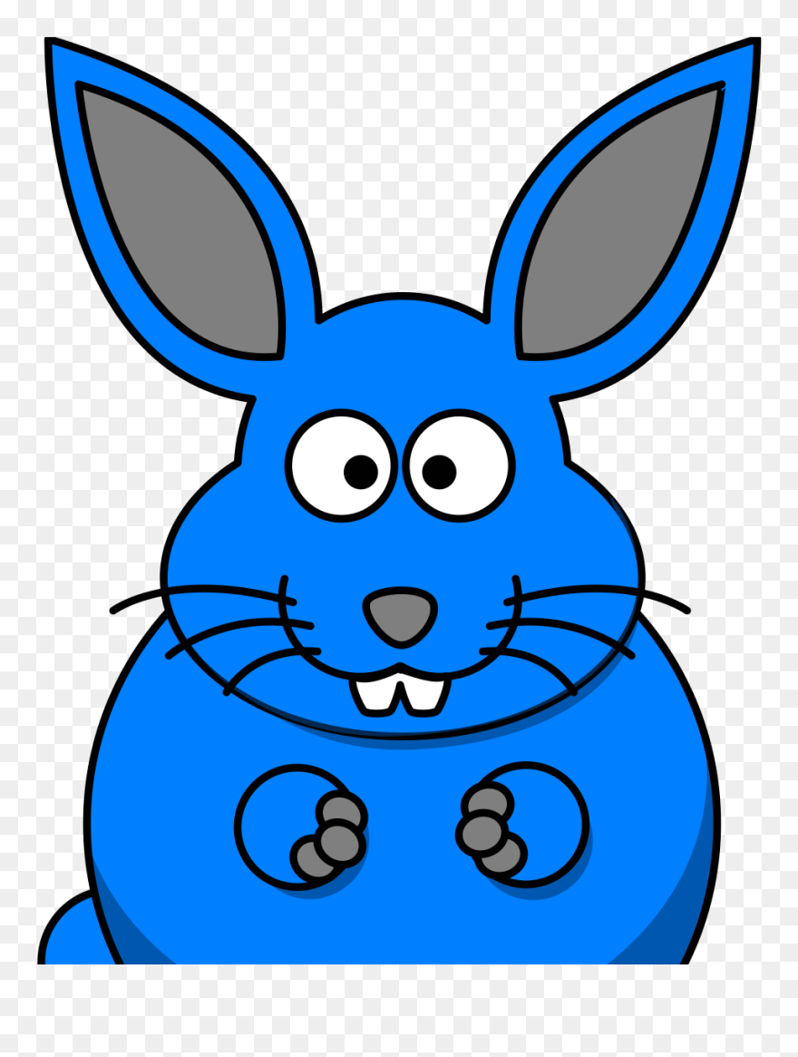 Rabbit Picture Cartoon Black And White Clipart