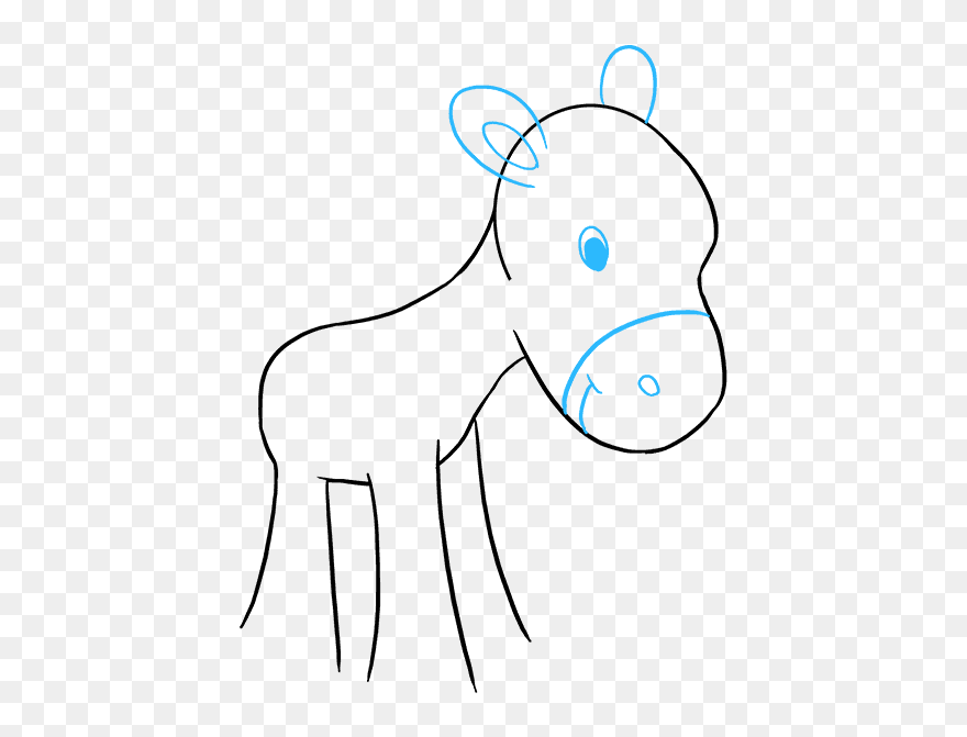 How To Draw Pony - Animal Figure Clipart