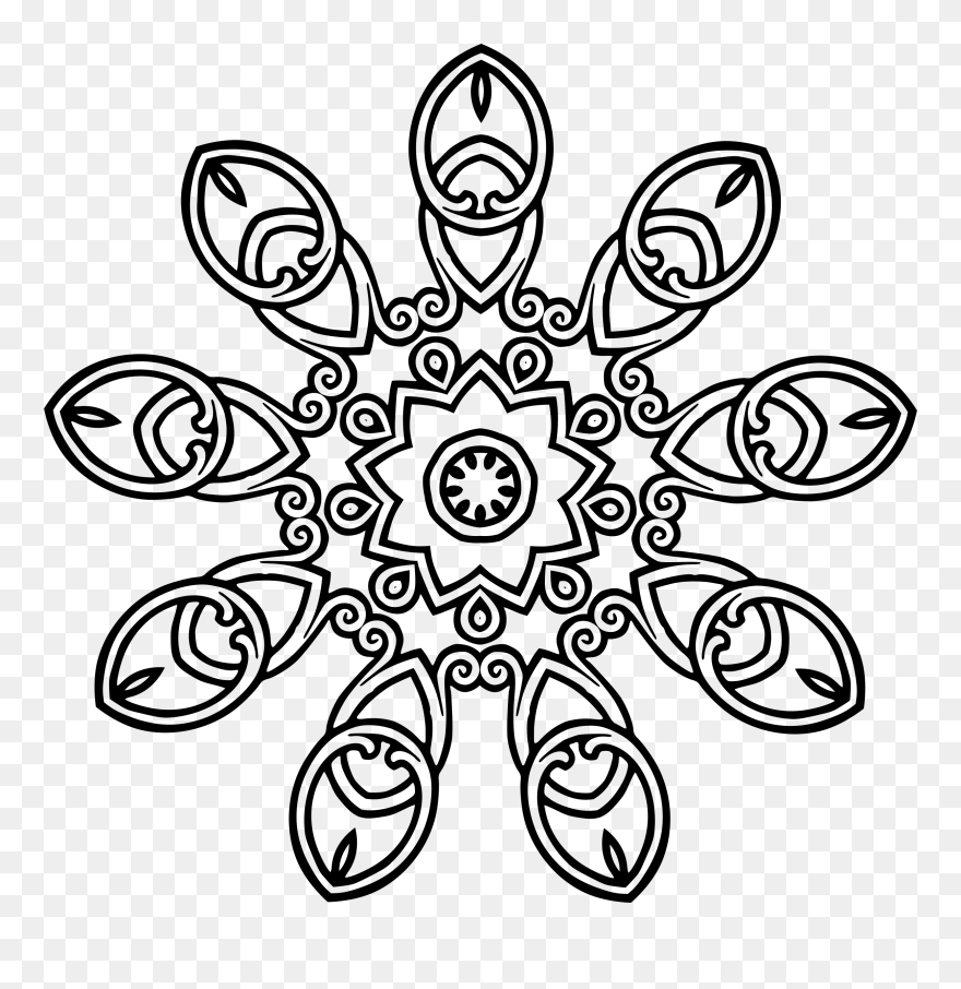 Drawing Geometric Eye - Line Art Clipart